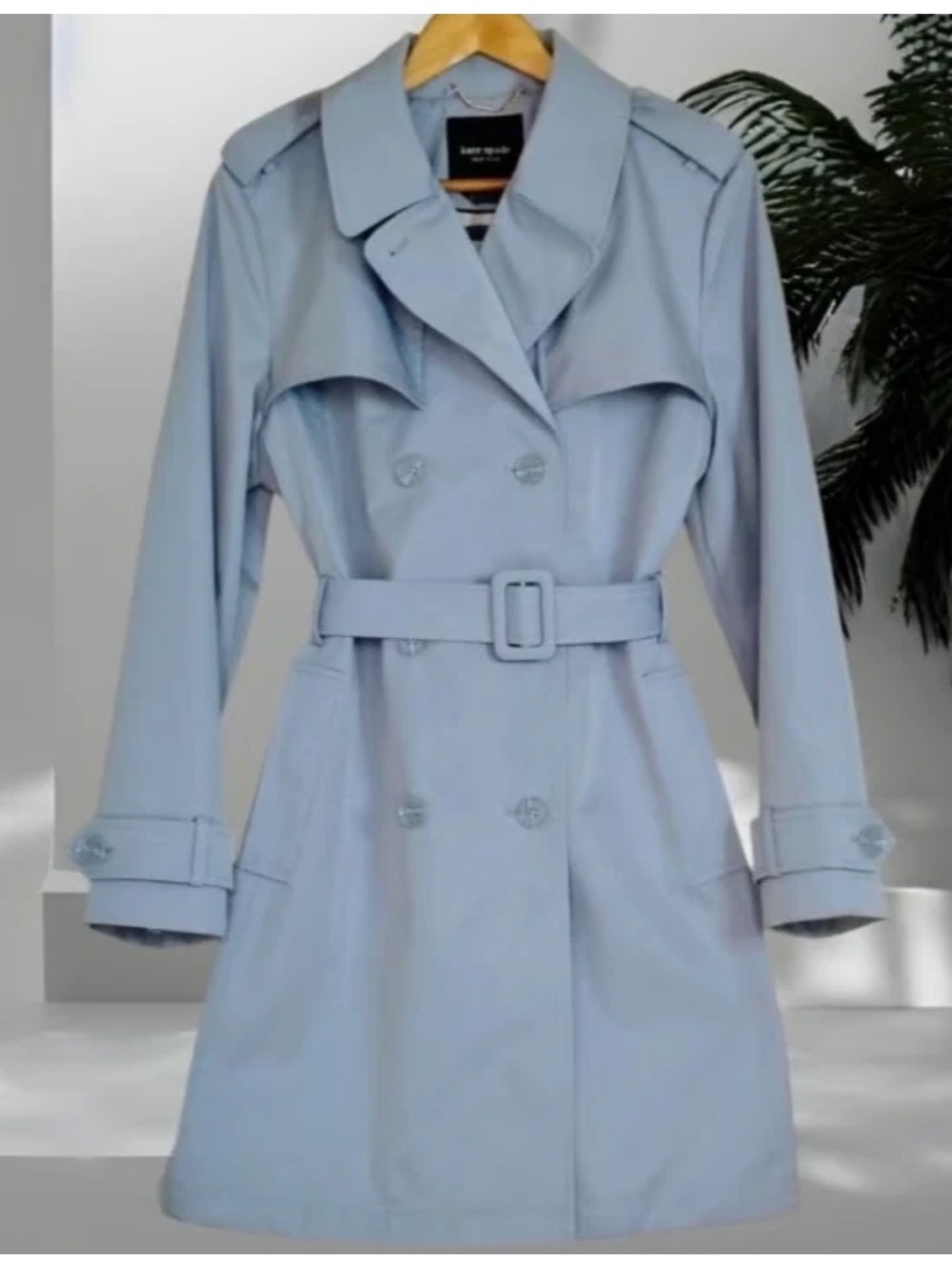 Kate Spade Pleat Back Trench Coat
